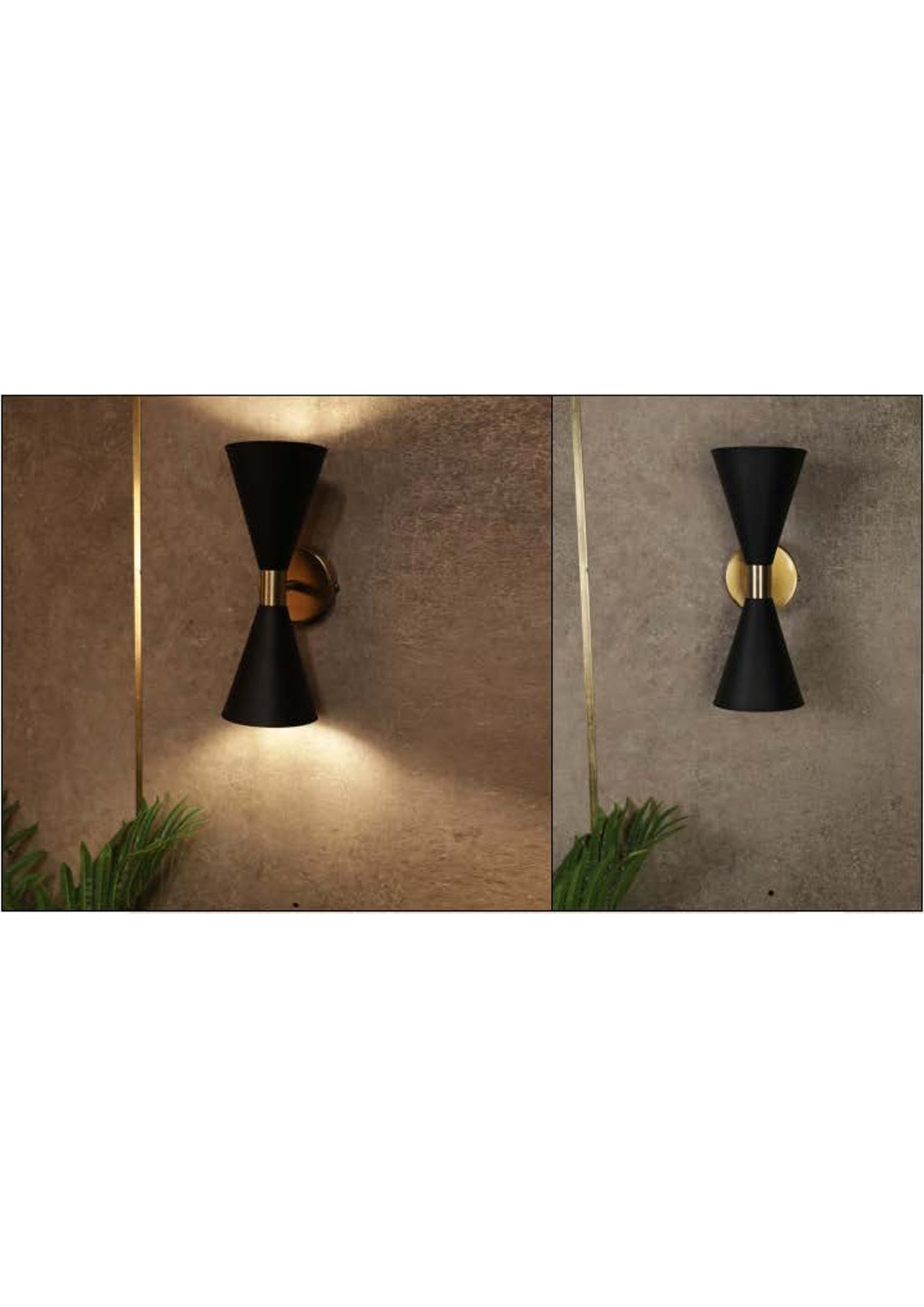 Beyond Lights - Black Wall Sconce- GL